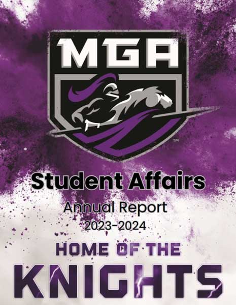 Student Affairs' 2023-2024 annual report cover.